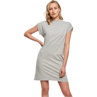 Afbeelding van Super Oversized damesshirt &#039;Turtle Shoulder Dress&#039; Heather Grey 4XL