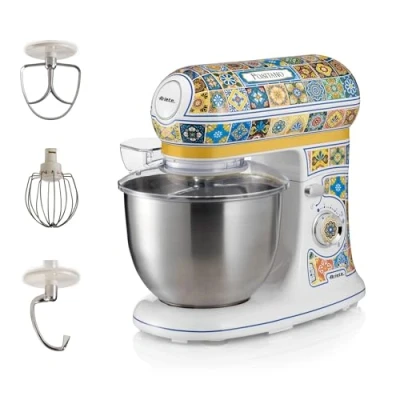 Afbeelding van Ariete Positano 1588 Italiaans design keukenmachine 5.5 liter 3 accessoires 2400 Watt 7 snelheden