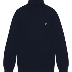 Afbeelding van Lyle &amp; Scott Cotton merino turtleneck jumper dark navy