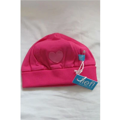 Afbeelding van Lief! muts fuchsia roze met hart size 1