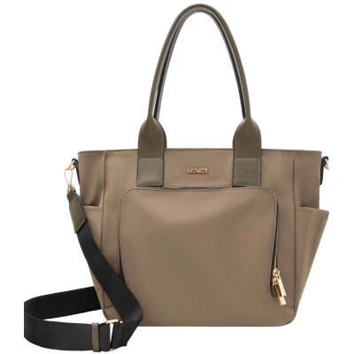 Afbeelding van L.CREDI Shopper schoudertas Penelope Forest olijfgroen