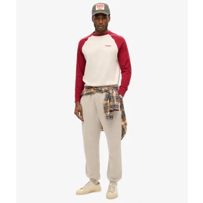 Afbeelding van Superdry Mannen Joggingbroek met Klein Logo Beige Grootte: L