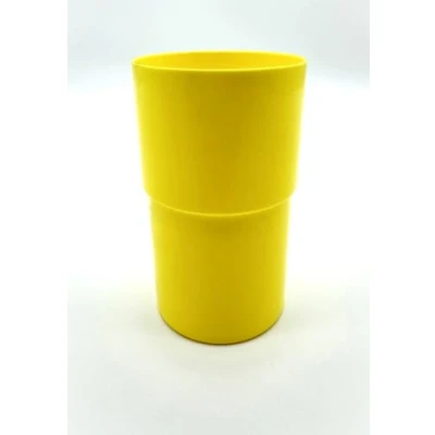 Afbeelding van Kimmel Mok drinkbeker beker onbreekbaar stapelbaar herbruikbaar 250 ml, kunststof, geel