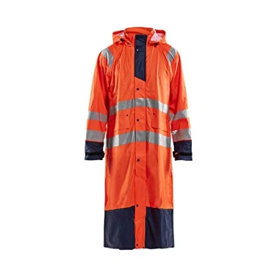 Afbeelding van Blaklader Regenjas High Vis LEVEL 1 4325 2000 Oranje/Marineblauw S