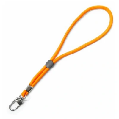 Afbeelding van trage.band® Korte verstelbare polsband met karabijnhaak, oranje