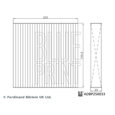 Afbeelding van Blue Print Interieurfilter ADBP250033