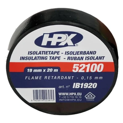 Afbeelding van Code Pvc Isolatietape Vde Zwart 19mm X 20m