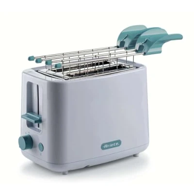 Afbeelding van Ariete 157 Ontbijtbroodrooster 760W 2 sneetjes brood RVS Tang 7 niveaus Wit