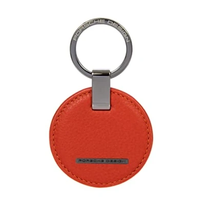 Afbeelding van PORSCHE DESIGN Sleutelhanger Keyring Circle Lava Orange Rood