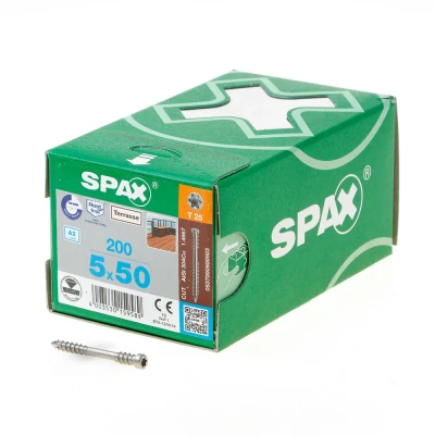 Afbeelding van Spax Vlonderschroef RVS T Star T25 5.0 x 50mm