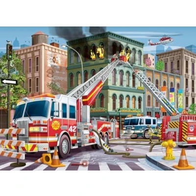 Afbeelding van Ravensburger Kinderpuzzel 100 XXL Gered door de brandweer