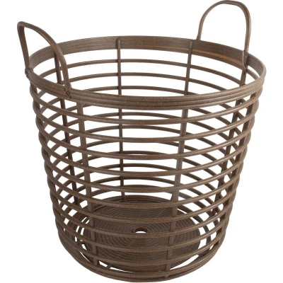 Afbeelding van Talen Tools Mand Eco 40L bruin hout/PP