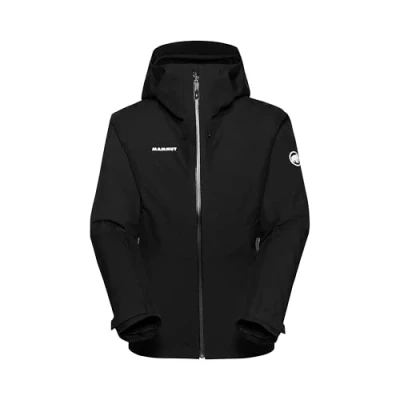Afbeelding van Mammut Convey 3 in 1 HS jack met capuchon dames, zwart zwart, XS