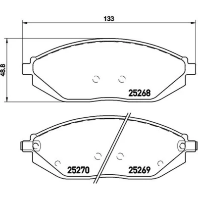 Afbeelding van Brembo Remblokset P 10 054