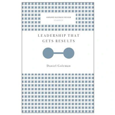 Afbeelding van Leadership That Gets Results (Harvard Business Review Classics)