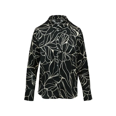 Afbeelding van s.Oliver BLACK LABEL Blouse zwart / wit