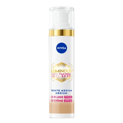 Afbeelding van 3x Nivea Luminous630 CC Cream SPF 30 Medium 40 ml