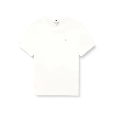 Afbeelding van Tommy Hilfiger CRV Slim Cody C NK SS WW0WW45363 S/S T shirt voor dames, wit, 46, Wit (Ecru), 72 NL