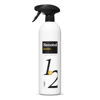 Afbeelding van Nanotol Sanitair 1+2, hybride professionele badkamerreiniger met lotuseffect, reinigt, ontkalkt en verzegelt tegelijkertijd NS21 6 (1000 ml)