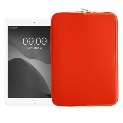 Afbeelding van kwmobile universele Tablet hoes Stevige stijlvolle voor tablets Neopreen sleeve Compatibel met 9,7&quot; 11&quot; oranje