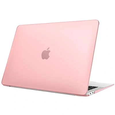 Afbeelding van Fintie Hoes compatibel met MacBook Air 13 (2018 2020 vrijgave) A2337 M1 A2179 A1932, ultradunne matte hardcase beschermhoes Snap Case 13&quot; Retina, (Roze)