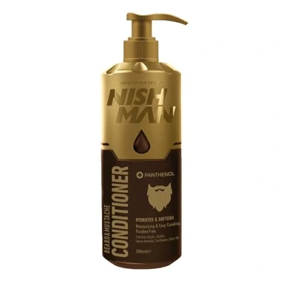 Afbeelding van Nishman Baard &amp; Mustache Conditioner met Panthenol 200 ml 1x