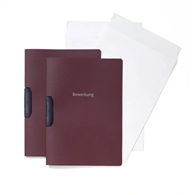 Afbeelding van Durable 999107391 Aanvraagset Duraswing Job, 2 aanvraagmappen met enveloppen, donkerrood
