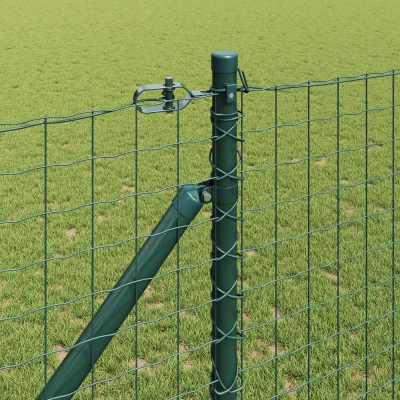 Afbeelding van vidaXL Tuinpalen met Spikes 52 stuks Ø32 mm 160 cm Gegalvaniseerd Staal