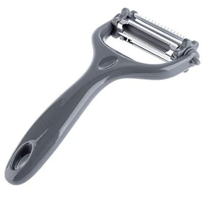 Afbeelding van KADAX Schaler gemaakt van plastic, 3 op 1, Universal peeler met messen roestvrij staal voor fruit, groenten, wortelen, appel, aardappel, multifunctionele ergonomische handgree