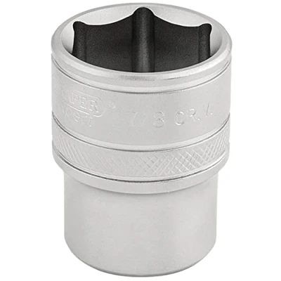 Afbeelding van Draper 16632 1/2 inch vierkante aandrijving Micro Satijn Chrome Imperial Socket, 7/8 grootte