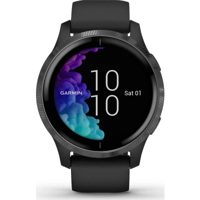 Afbeelding van Garmin VENU Health Smartwatch Amoled touchscreen Stappenteller 5 dagen batterij Zwart/Gunmetal