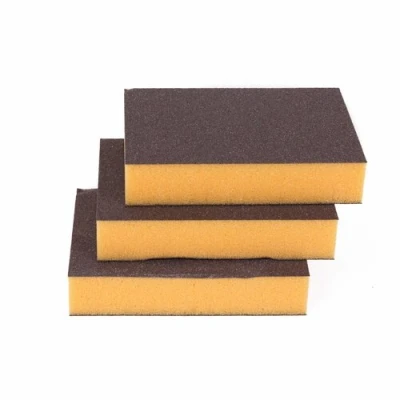 Afbeelding van Benson Schuurspons 10 x 7 2 cm Geel/Grijs 3 stuks