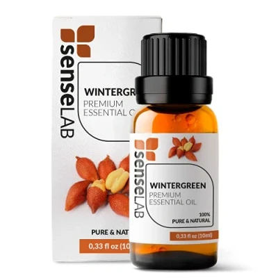 Afbeelding van SenseLAB wintergreen essentiële Olie Natuurlijke 100% pure van therapeutische kwaliteit voor aromatherapie diffuser huid en haarverzorging (10 ml)
