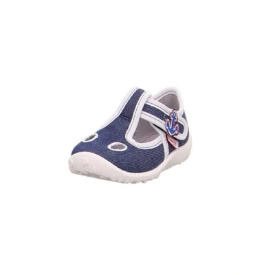 Afbeelding van superfit Jongens slipper Spotty blauw anker