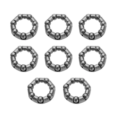 Afbeelding van eMagTech 8Pcs Fiets Kogellager Retainer 7 Ballen Reparatie Accessoires Kooi voor Voorwiel Beugel