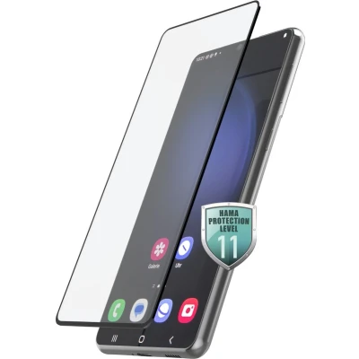 Afbeelding van Hama 3D Full screenprotector geschikt voor Samsung Galaxy s22 (5G) Gehard glas Anti vingerafdrukcoating Helderheid in HD kwaliteit zwart