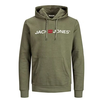 Afbeelding van JACK &amp; JONES Herentrui met capuchon en logo, XXL