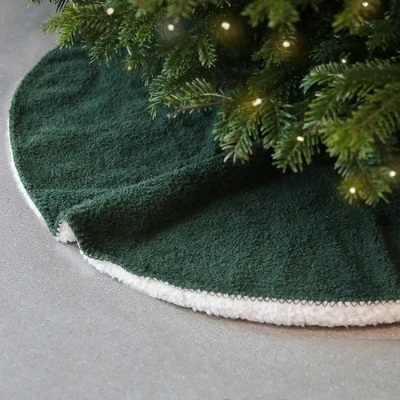 Afbeelding van Unique Living Kerstboomrok Hanna Dark Green