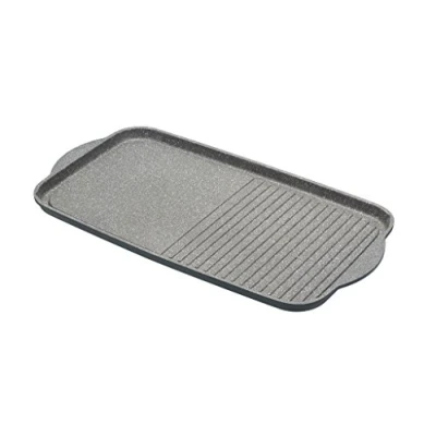 Afbeelding van MasterClass Cookware gietaluminium duo bakplaat
