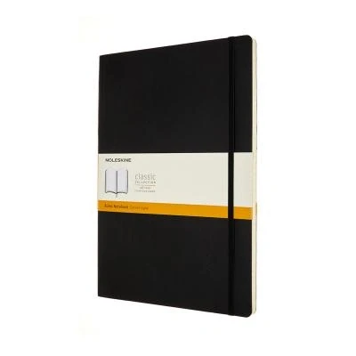 Afbeelding van Notebook A4 Ruled Black Soft Cover