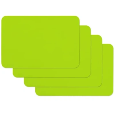 Afbeelding van Venilia placemat voor eetkamer afwasbaar polypropyleen, geschikt levensmiddelen, Groen, 45 x 30 cm, 4 stuks