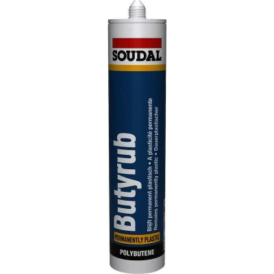 Afbeelding van Soudal Butyrub Butyleenvoegkit 310 ml Wit 102572