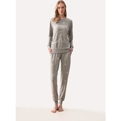 Afbeelding van Feyza SET Pyjama, Dames, Maat: XL, Grey