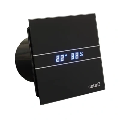 Afbeelding van Badkamer Ventilator Cata E 100 GBTH Timer En Vochtsensor mm 4W/8W Zwart