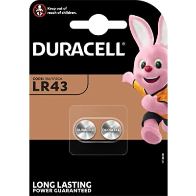 Afbeelding van Duracell LR 43 knoopcellen per stuk verpakt