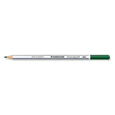 Afbeelding van Staedtler 125 55 karaat aquarel kleurstift, waterschilderbaar, 6 stuks in kartonnen etui, groene aarde