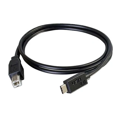 Afbeelding van C2G 88860 3M USB C Printerkabel, naar B 2.0 Compatibel met printers en scanners van HP, Epson, Brother, Samsung, Cannon alle andere Type con apparaten, zwart