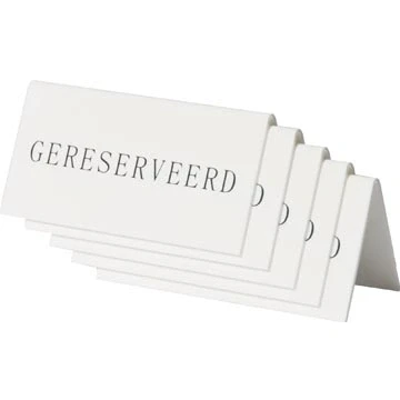 Afbeelding van Tafelbordje Securit, GERESERVEERD Nederlands, 5 stuks
