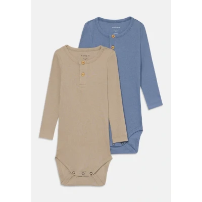 Afbeelding van NAME IT BABY romper set van 2 lichtblauw/beige