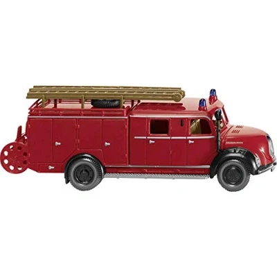 Afbeelding van Wiking 086399 H0 Magirus Deutz LF 16 Brandweer Spoor HO 1:87